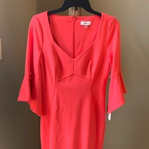 NWT. Calvin Klein coral dress. Size 4